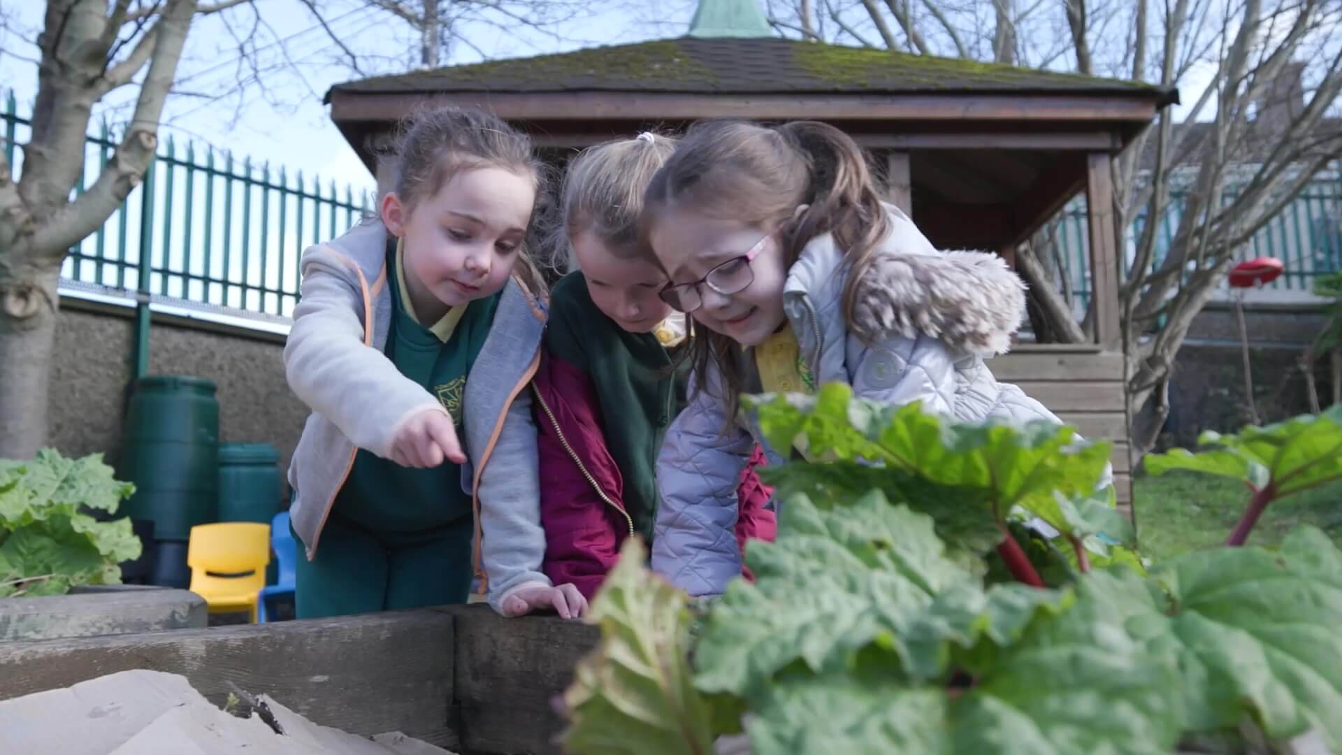 Students from St Patrick's Infants School taking part in their eTwinning project